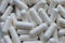 Fashion medical macro photo background pills and capsules