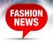 Fashion News Red Bubble Background