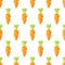 Fashion orange carrot vegetable seamless pattern a