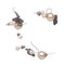 Fashion pearl Earrings with beautiful work detail is value. Luxury deep sea pearl diamond earring is fashion trend and fly in air