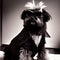 fashion portrait of a dog affenpinscher