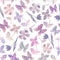 Fashion purple floral background