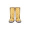 Fashion rubber boots for rainy weather of autumn or spring season.