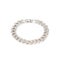 Fashion silver bracelet on white