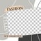 Fashion social media template Vector