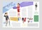 Fashion and style - colorful vector brochure template