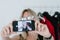 Fashion stylist selfie mobile influencer lifestyle