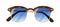 Fashion sunglasses. Stylish summer sun glasses with thick browline. Modern beach eyewear design. Pair of women