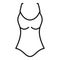 Fashion swimsuit icon, outline style