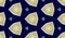 Fashion Textile Rapport. Royal Blue Seamless Wallpaper. Indigo Golden Ethnic Print. Decorative Brocade Texture. Luxury Tapestry