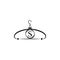 Fashion vector logo. Clothes hanger logo. Letter S logo. Tailor emblem. Wardrobe icon - Vector S