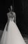Fashion week in Antalya, models walk on podium, wedding dresses