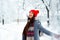 Fashion young woman in the winter time - Image