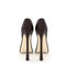 Fashionable black women`s shoes, high-heeled - hairpin,