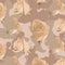 Fashionable camouflage beige pattern with beige roses