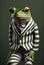 Fashionable elegant designer fashion frog