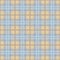 Fashionable fabric in a cage. Gentle pastel color. Light background. Seamless texture. Vector cell