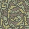 Fashionable geometric camouflage pattern in ethnic style. Tribe camo ornament, seamless texture. African motif background. Vector