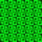 Fashionable large glare from small green intersecting squares in gradient dark cage