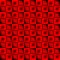 Fashionable large glare from small red intersecting squares in gradient dark cage