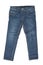 Fashionable lined Thermojeans. Trendy warm stretch blue jeans tr