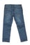 Fashionable lined Thermojeans. Trendy warm stretch blue jeans tr