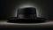 Fashionable men in dark clothing wear old fashioned fedoras and bowler hats generated by AI