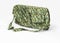 Fashionable modern shoulder bag is made of fashion-style camouflage material in military style. Isolated on white 3d