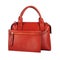 Fashionable orange classic women`s handbag and purse