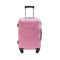 Fashionable pink travel suitcase, isolated