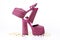 Fashionable punk square toe ankle strap pumps and confetti isolated on white. Shiny party platform high heeled shoes