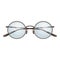 Fashionable round glasses with diopters. Vision correction. Fashion accessory