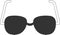 Fashionable sunglasses for men and women icon