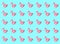Fashionable and vibrant seamless pattern made of a swimming pink flamingo on a light-blue background resembling pool water