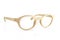 Fashionable Wooden Eyewear Clear Clean White Background