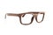 Fashionable Wooden Eyewear Clear Clean White Background