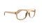 Fashionable Wooden Eyewear Clear Clean White Background