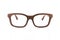 Fashionable Wooden Eyewear Clear Clean White Background