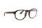 Fashionable Wooden Eyewear Clear Clean White Background