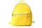 Fashionable yellow backpack