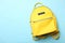 Fashionable yellow backpack