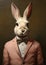 Fashionably Furry: A Dapper Rabbit\\\'s Wardrobe Adventure with a P