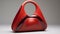 Fashionista Curve Handbag: Angular Red Wavy Shape With High Gloss