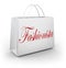 Fashionista Shopping Bag Buying Clothes Store Sale
