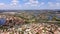 Fast aerial hyperlapse video Pembroke Pines Florida residential neighborhoods 2023