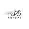 Fast bike graphic design template vector