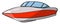 Fast boat, illustration, vector