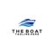 Fast Boat Logo Design Template Vector