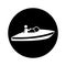 Fast boat vehicle icon