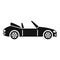 Fast cabriolet icon, simple style